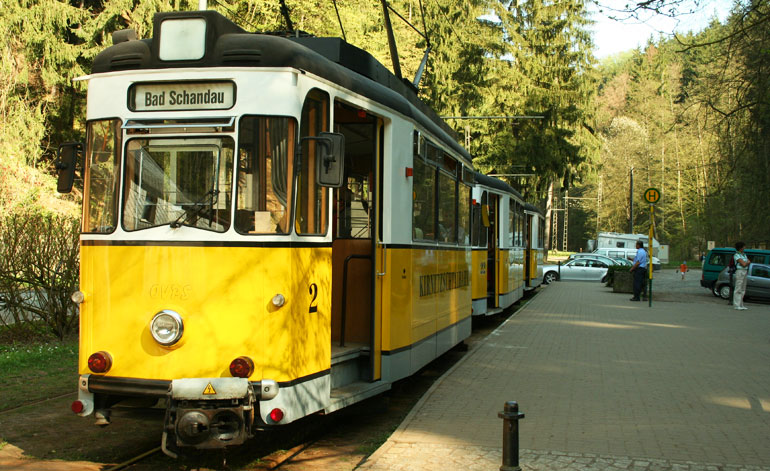 Fahrt mit der Kirnitzschtalbahn